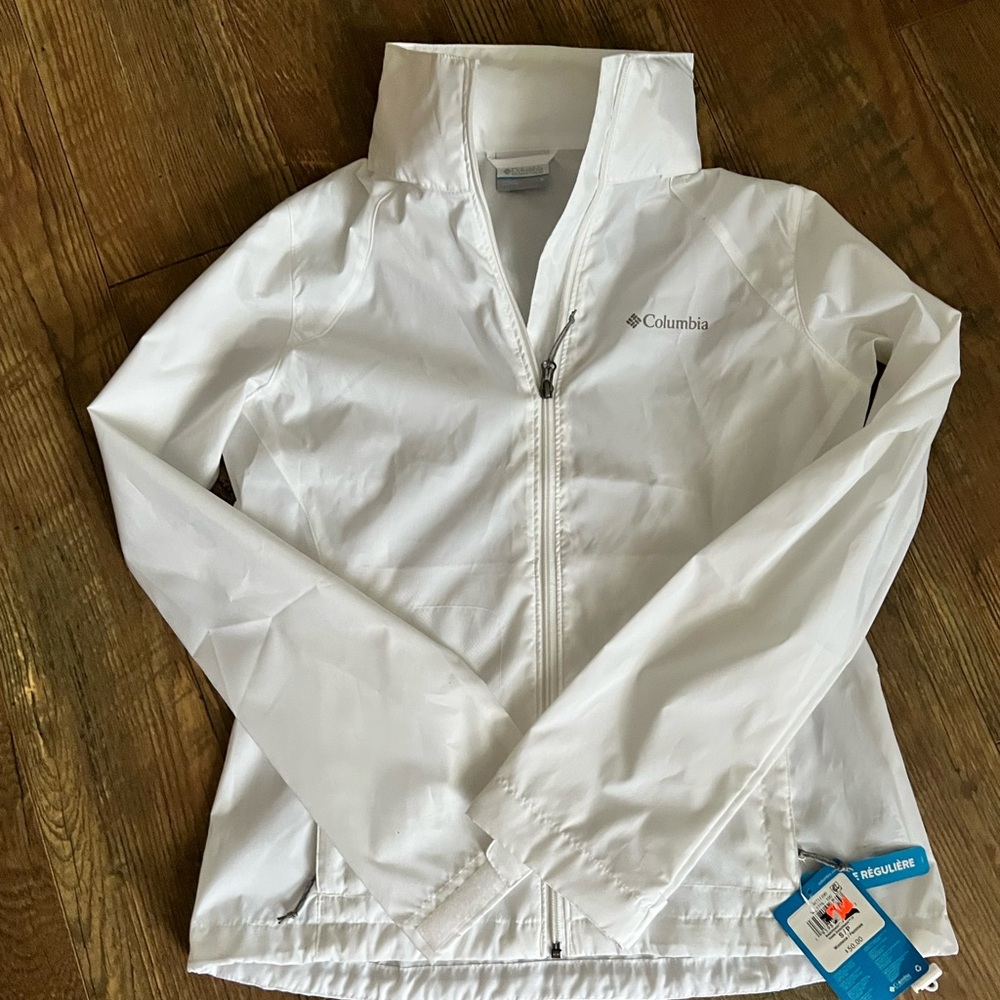 Columbia Light Gray/White Jacket - Picture 1 of 4